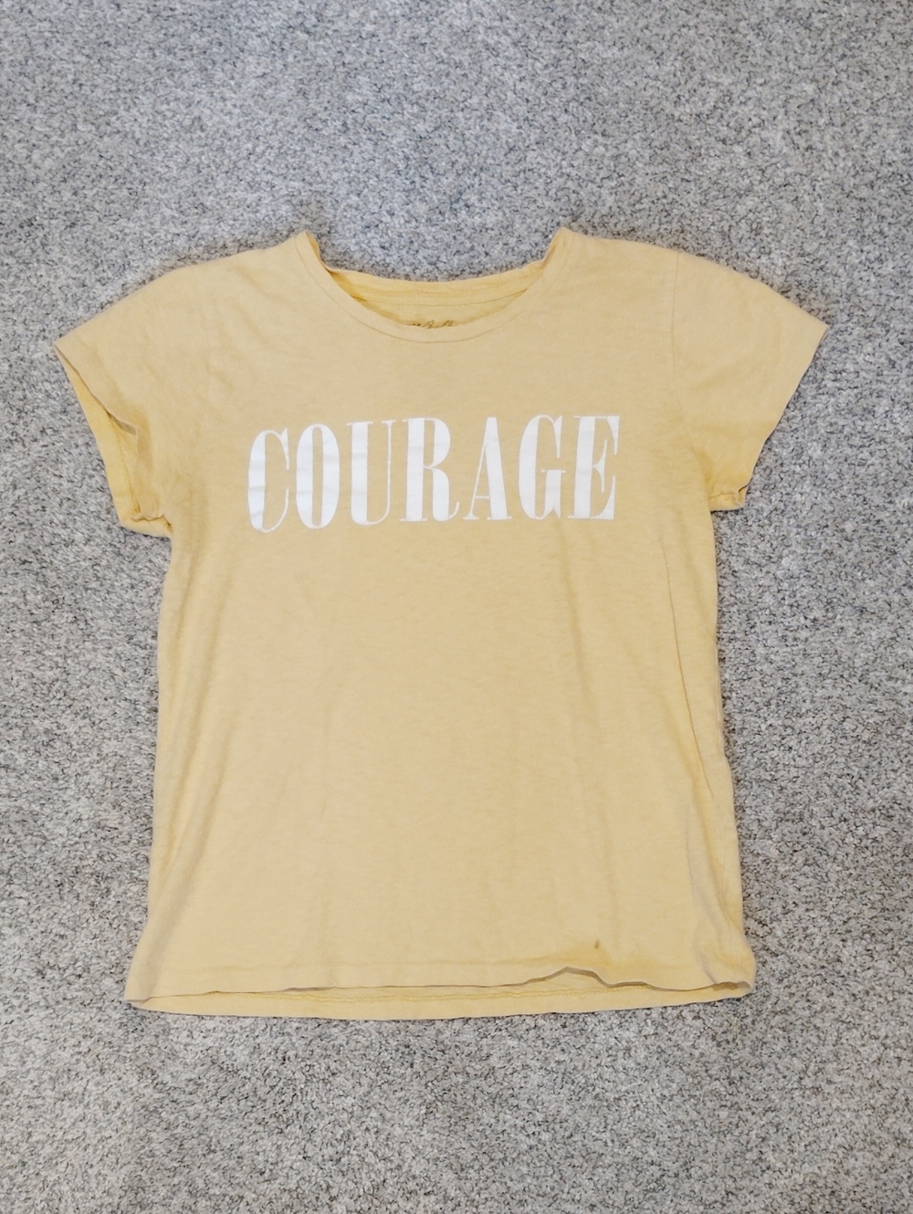Express Kids Yellow 'COURAGE' Short Sleeve Tee